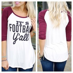 • Football Y'all Graphic Top •